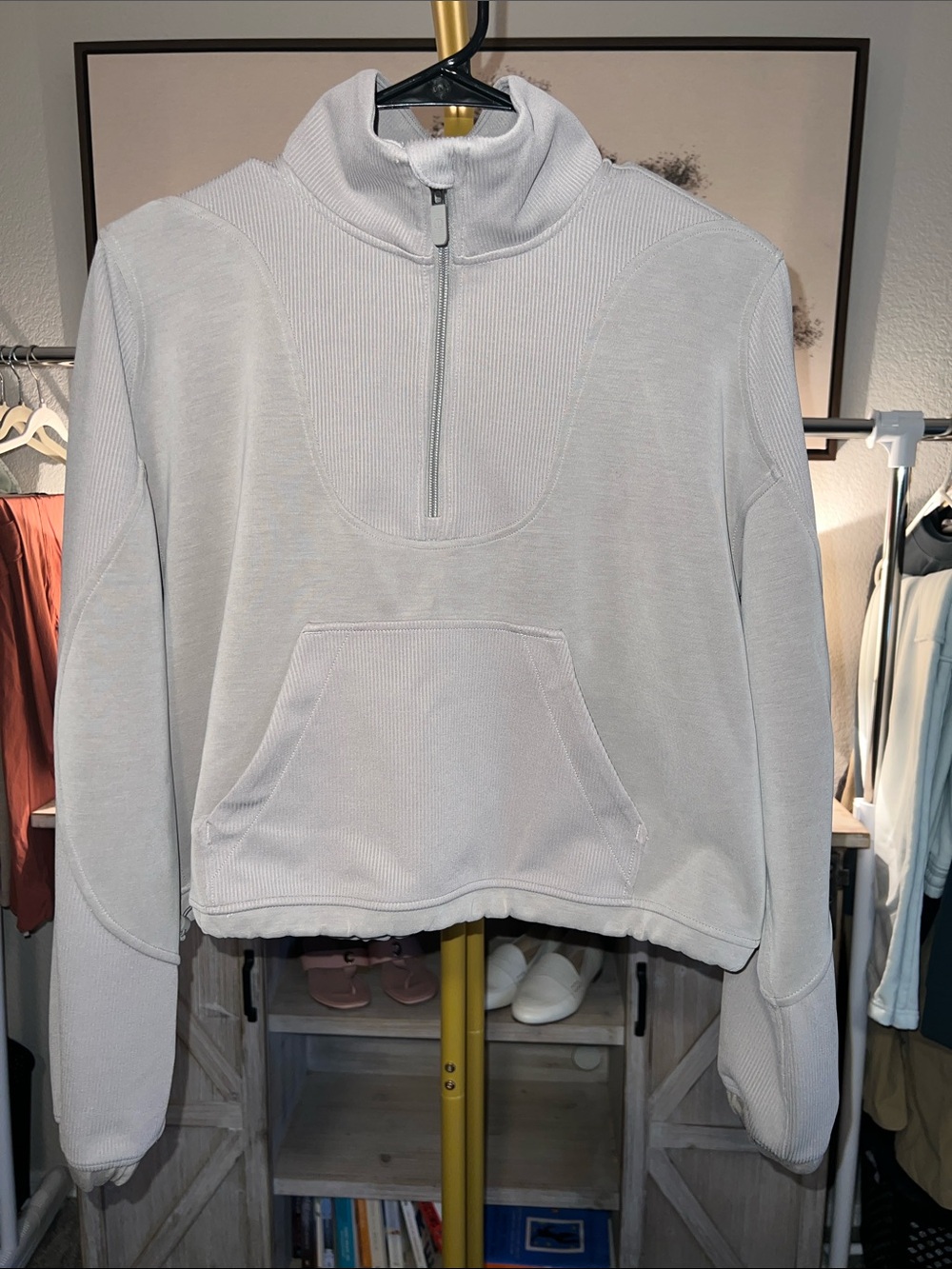 Lululemon Brushed Softstreme Ribbed 1/2 Zip Women’s Size 6